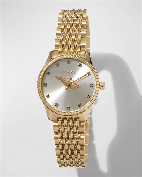 gucci watches for women rose gold|Gucci g timeless bee watch.